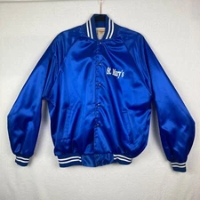 Vintage Made in USA Auburn Sportswear St. Mary's Blue Windbreaker Jacket XL