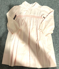 Rosey Kids Dress Girls 18 24 Months Pink Solid Ruffle Vintage Long Sleeve