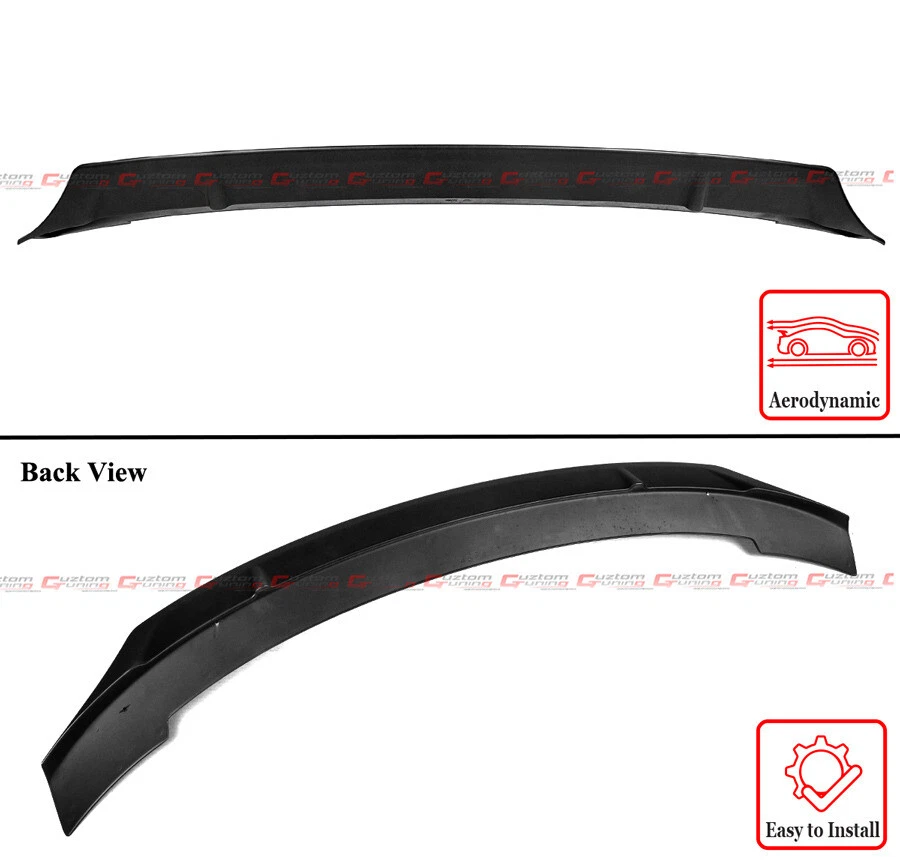 For 17-20 Hyundai Elantra Sedan R Style Matte Black Highkick Trunk Spoiler Wing - Imagen 3 de 4