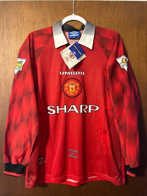 BNWT Original Manchester United 1996 1997 Long Sleeve #7
