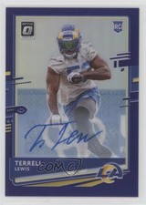 2020 Panini Donruss Optic Rookies Purple Prizm 10/35 Terrell Lewis #141 Auto 2r8