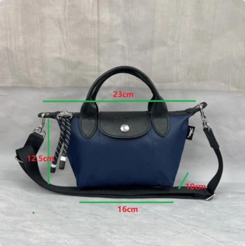 Longchamp 1500-Navy Blue Energy Tote Crossbody Bag  TRR-254 - Picture 6 of 6
