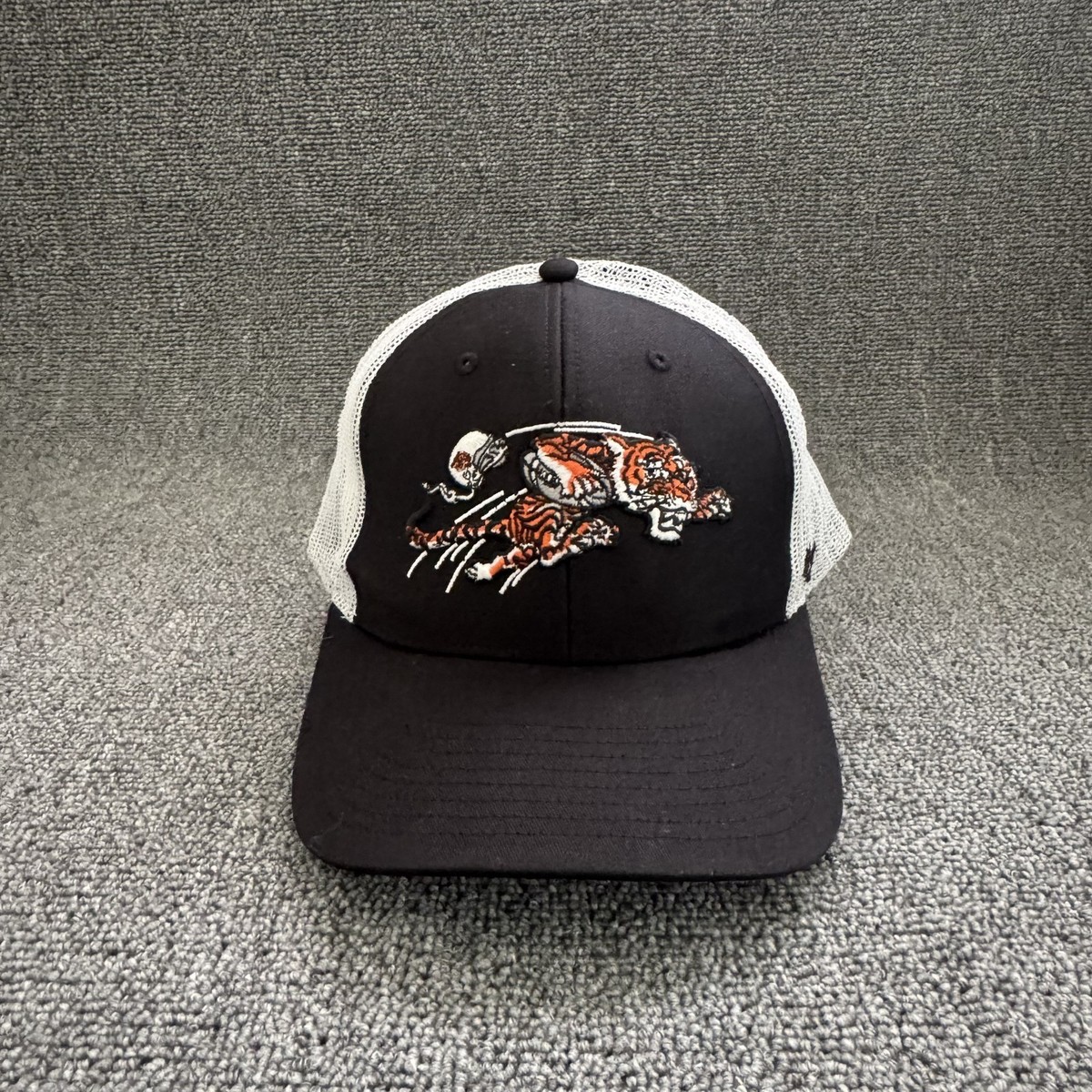 '47 Brand Flying Tigers Trucker Snapback Black White OSFA Retro Mesh Back Hat
