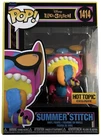 Funko Pop! Blacklight Disney Lilo Stitch Summer Stitch #1414 Hot Topic Exclusive