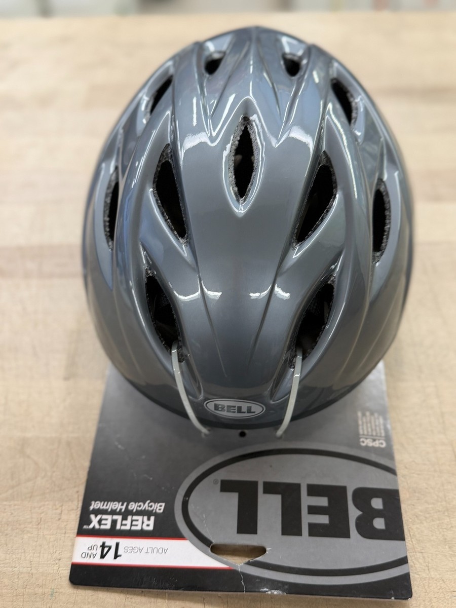 bell reflex bike helmet Bell ~ Reflex ~ Bike Helmet Adult M/L Dark Titanium Adjustable Vented ~ New