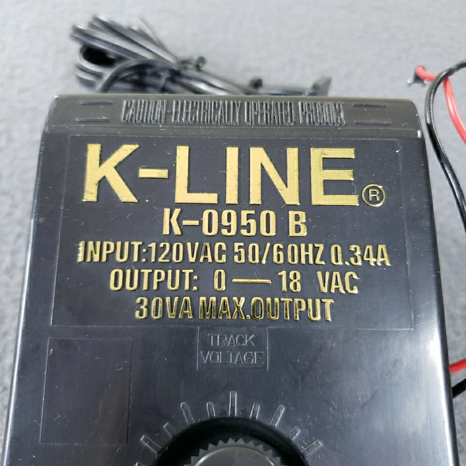 K-Line Model K-0950B 30 Watt Train Hobby Transformer Power Supply Pack - Image 2 of 4