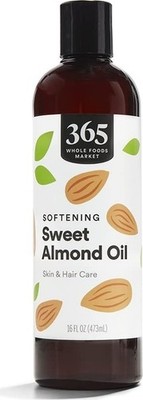 365 by Whole Foods Market, Softening Sweet Almond Oil, 16 Fl Oz (Pack of 1)