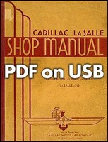 1934-1936 Cadillac Lasalle Werkstatthandbuch USB Reparaturservice