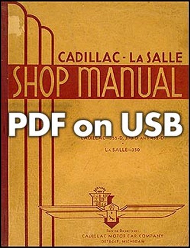 1934-1936 Cadillac Lasalle Werkstatthandbuch USB Reparaturservice-image