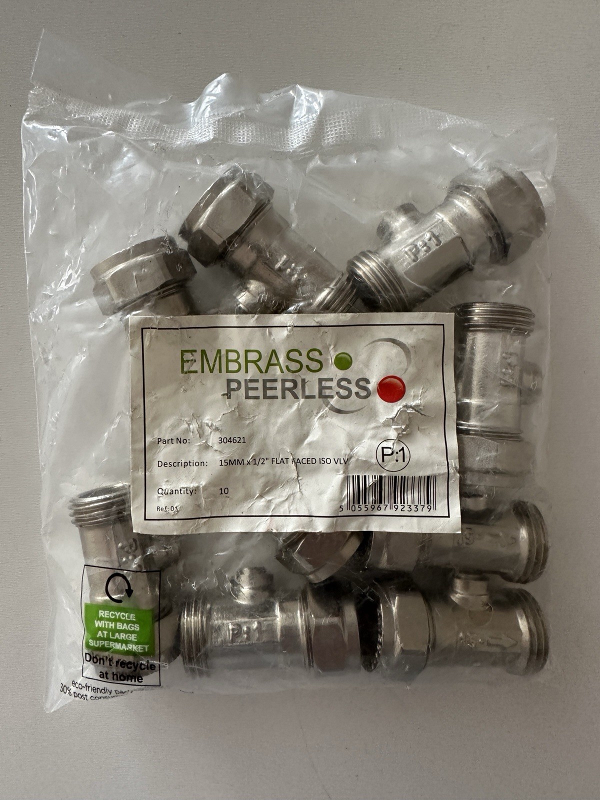 10 x 15mm Compression Isolating Valve | Excellent Corrosion Resistance!