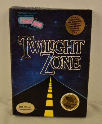 The Twilight Zone - IBM PC Big Box 1988 First Row Publishing 5.25 Disk Vintage