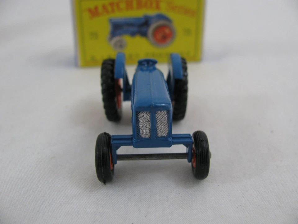 Vintage Lesney Matchbox Blue Fordson Farm Tractor w/ Box #72 New! - Image 3 of 4