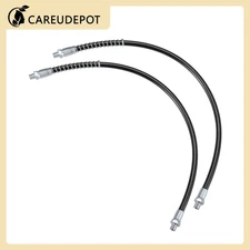 2pcs 24" 1/8" NPT Trailer Grease Gun Flex Hose Extension
