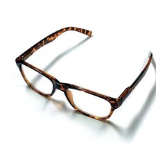 Goodfellow Blue Light Filtering Eye Glasses and Soft Case Brown/Tortoise Print