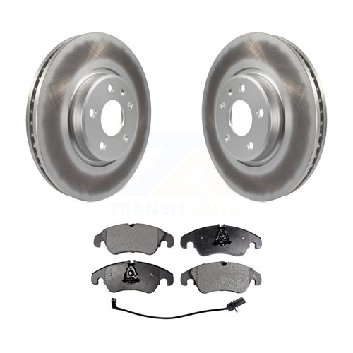 Front Coated Brake Rotor Ceramic Pad Kit For Audi A4 Quattro Q5 A5 allroad A7 S5 - Picture 7 of 11