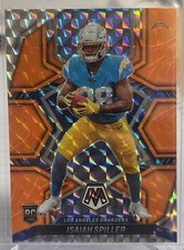 2022 Panini Mosaic #310 Isaiah Spiller Mosaic Reactive Orange CHARGERS Rookie