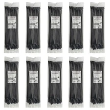 Cable Zip Ties 12 Inch Black, 1000pcs, 40 Lbs Tensile Strength by United CSS