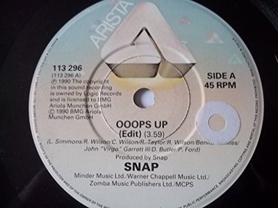 Snap! - Ooops Up - Used Vinyl Record 12 - E1177z