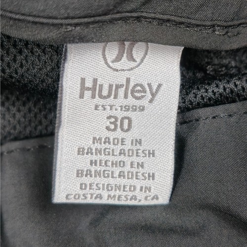 HURLEY Shorts Mens Size 30 Black Stretch Hybrid WalkShort Black - Picture 6 of 11