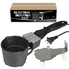 Lead Melting Pot, 5 lbs Lead Melter with Long Handle  Pouring Spout, 750  Ma...