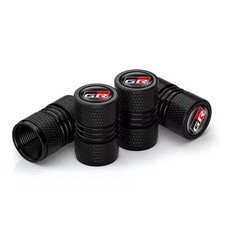 4Pcs Car Wheel Tire Valve Caps Air Stem For Toyota GR Sport Gazoo Racing Yaris 8