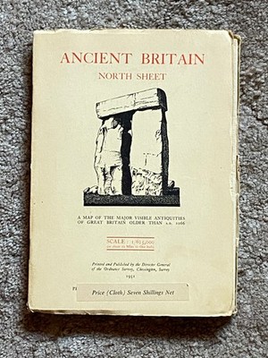 Ordnance Survey, Antiquities Map of Ancient Britain - North, First Edition 1951