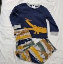 Carters Boys Fleece Pajama Set Size 4T Dinosaurs Cozy Comfy Pjs Pajamas