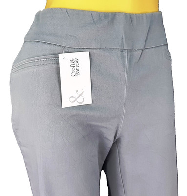 CROFT & BARROW Damen graue CROPPED HOSE Hose Pull On - W30'' - UK12 - UVP 52£