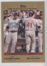 2007 Topps Update Classic Combo Gold 47/2007 Carl Crawford Victor Martinez 0j0