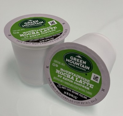 Green Mountain MountainSide Mocha Latte By Kevin Costner K-cups.  100 Pods. Bulk