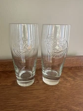 Brooklyn Brewery Pint Beer Glass 16oz Embossed Tuliped Set Of 2