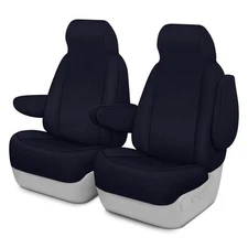 Saddleman 048402-03 Canvas 1st Row Blue Custom Seat Covers