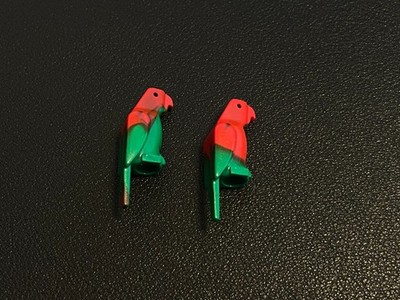 LEGO 2546p02 Papagei Vogel Tier Piraten Pirates 2 Stück rot/grün
