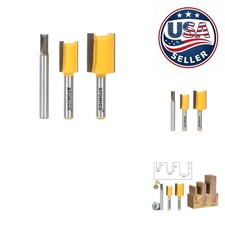 Precision Undersized Dado Router Bits Set with 1/4-Inch Shank for Plywood