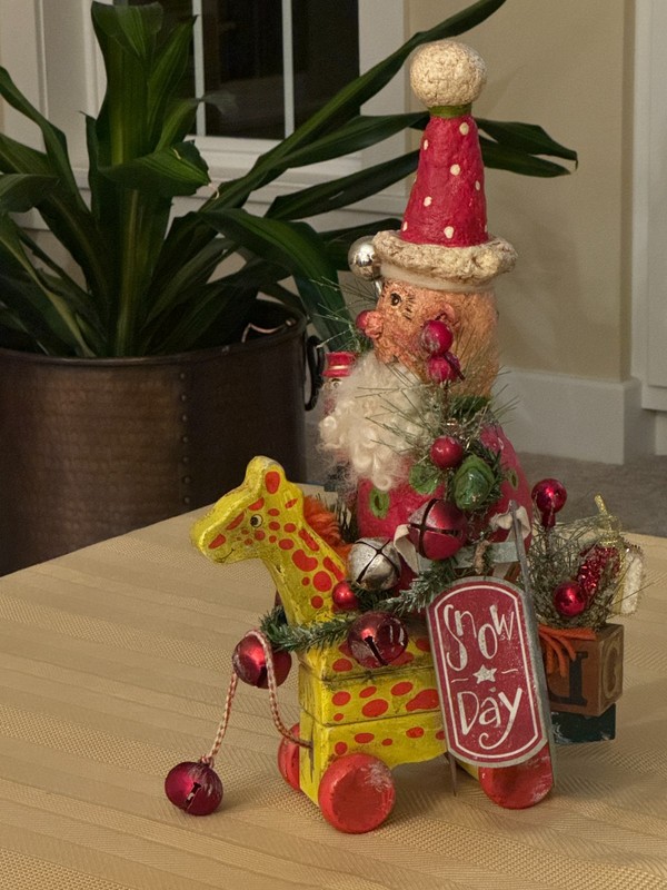 KRISNICK HOLIDAYS SANTA ELF , signed Tom Panetta, Folk Art Christmas, 16"  New
