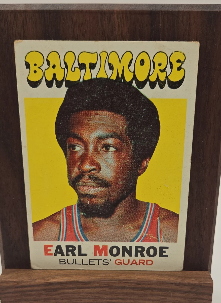 Topps Earl Monroe Basketball Baltimore Bullets Sports Trading