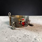 ****Estate Antique Moroccan Silver Bedouin Handcrafted Berber Ethnic Tuareg Cuff — photo 2