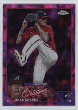 2023 Chrome Update Magenta & Purple Lava Lamp Refractor 236/299 Jesse Chavez rs2