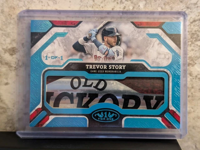 2025 Topps Tier One Baseball Trevor Story Limited Lumber Bat Barrel Relic 1/1