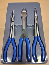 Bluepoint Tools By Snap-on 3pc Long Pliers Set Great Condition BDGPL300LR