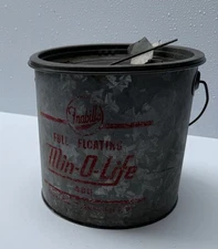 Vintage FRABILL'S Full Floating MIN-O-LIFE Minnow Fish Bait Bucket Pail #480