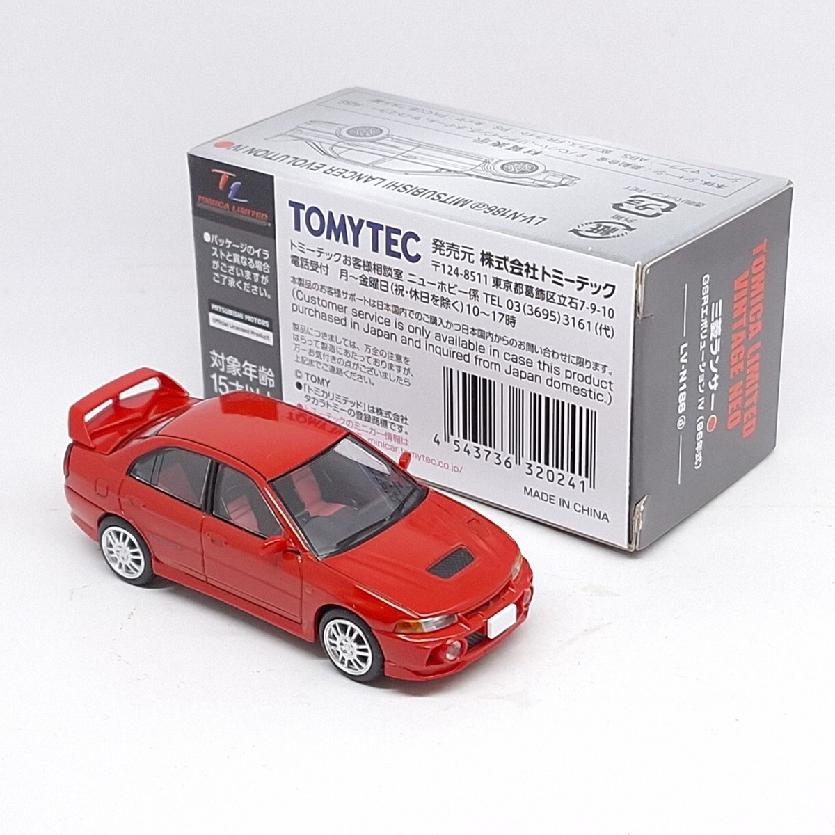 Tomica Limited Vintage LV-N186d MITSUBISHI LANCER GSR EVOLUTION 4