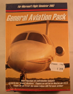 General Aviation Pack Für Microsoft Flight Simulator 2002 SEALED OVP NEU