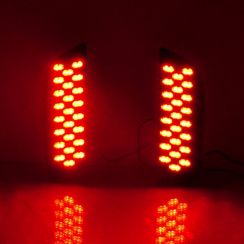 Pair Bumper LED Lights For 2023 2024 Mazda CX-50 Rear Driving Turn Signal Red - Picture 6 of 9