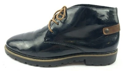 RIEKER DAMEN STIEFEL STIEFELETTEN BOOTS Gr: 39 UK: 6 DUNKL BLAU - Bild 1 von 4