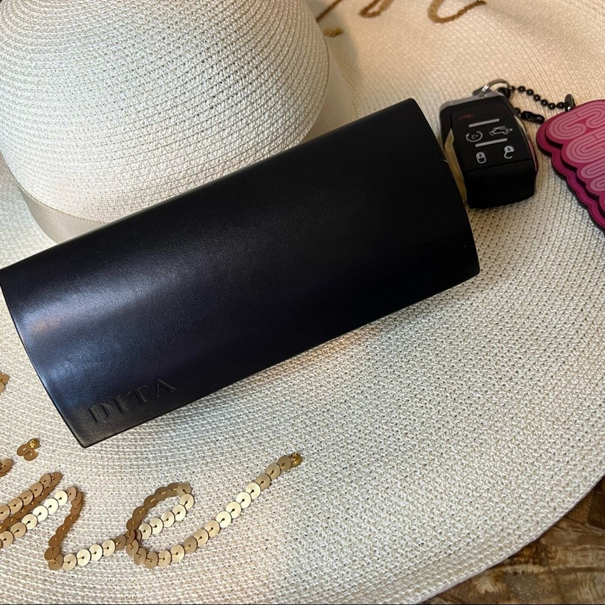 DITA Gold Wired “Safilo” Sunglasses, Black Leather Case | eBay display picture 2
