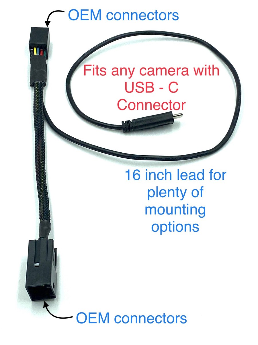 Dash Cam Power Cable for 2015 2016 2017 2018 2019 2020 2021 GMC 