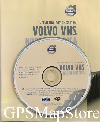 2006 2007 Volvo C70 & 2007 C30 GPS Navigation DVD West Region Map Version 2013