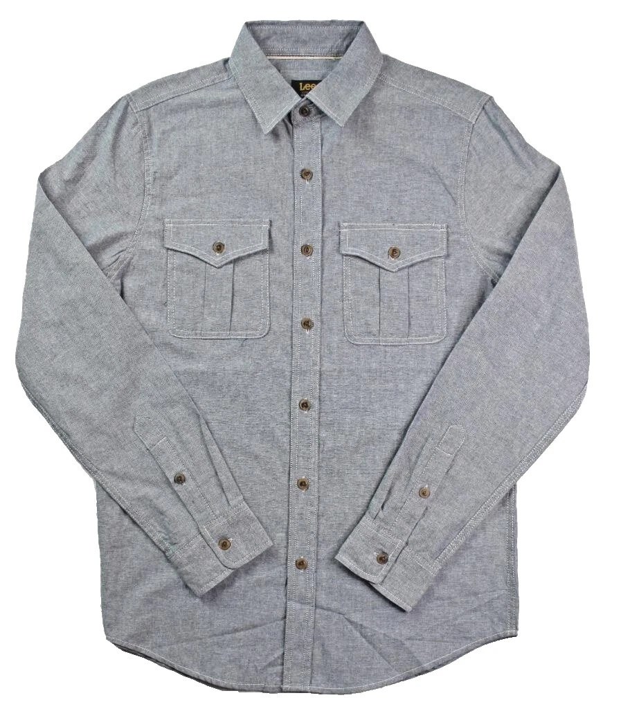 Lee Long Sleeve Western Casual Button-Down Shirts for Men