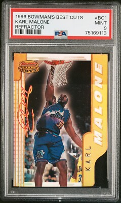 その他 1996-97 Bowman's Best Refractor 1996-97 Bowman's Best Cuts Refractor #BC1 Karl Malone | PSA 9 Mint